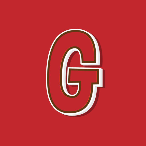 Letter G Vintage Style