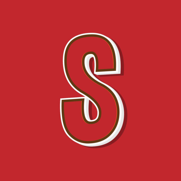Letter S Vintage Style