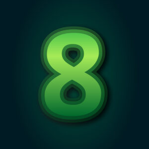 Number Eight Green Layer Design