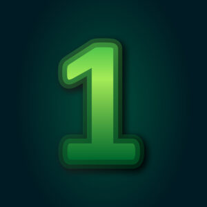 Number One Green Layer Design
