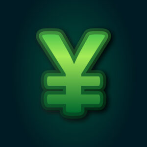 Yuan Symbol Green Layer Design