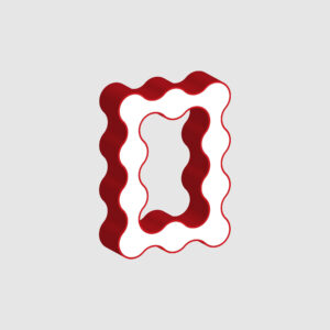 3D Letter O Curved Design