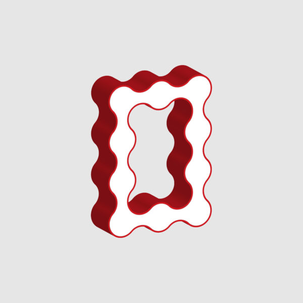 3D Letter O Curved Design