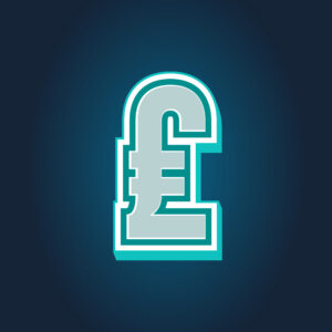 3D Pound Symbol Tricolor Design