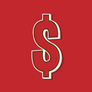 Dollar Symbol Vintage Style