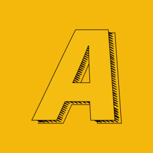 Letter A Brush Design