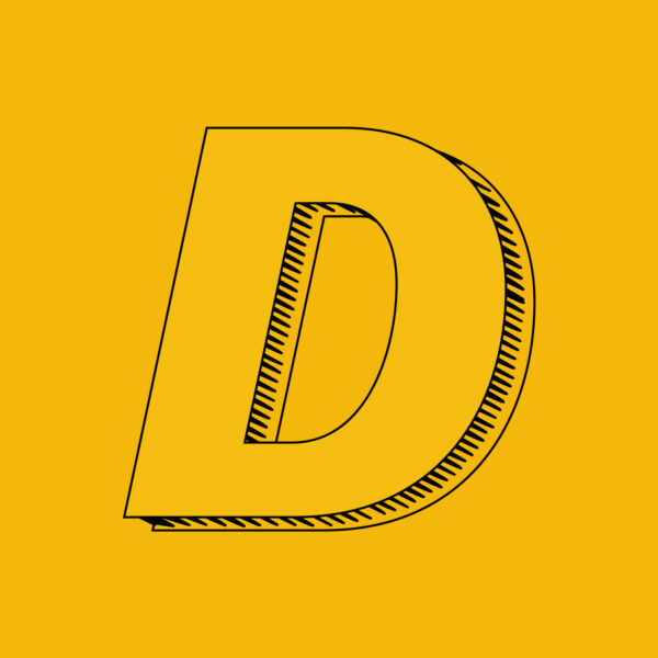 Letter D Brush Design