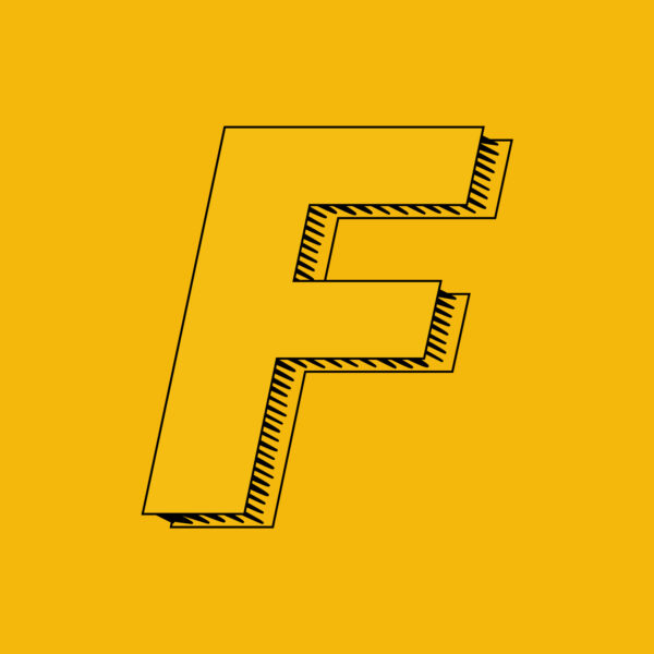 Letter F Brush Design