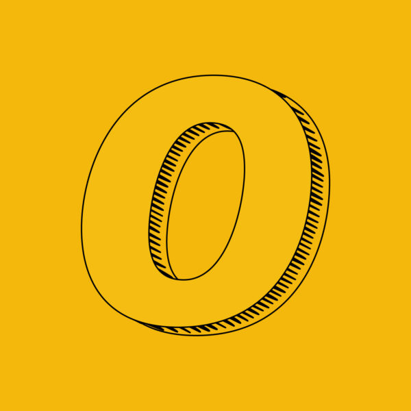 Letter O Brush Design