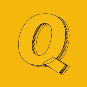 Letter Q Brush Design