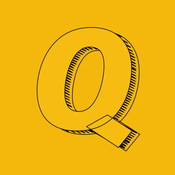 Letter Q Brush Design