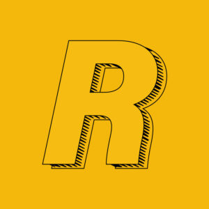 Letter R Brush Design