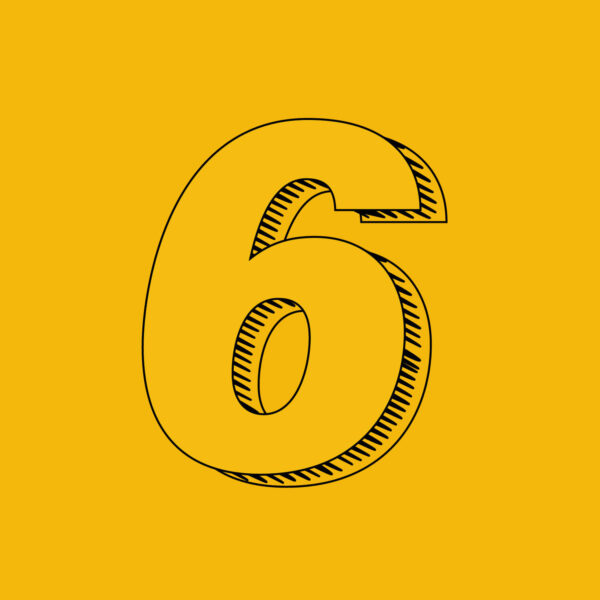 Number Six Brush Design