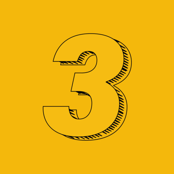 Number Three Brush Design