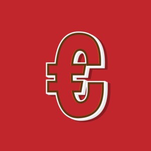 Euro Symbol Vintage Style