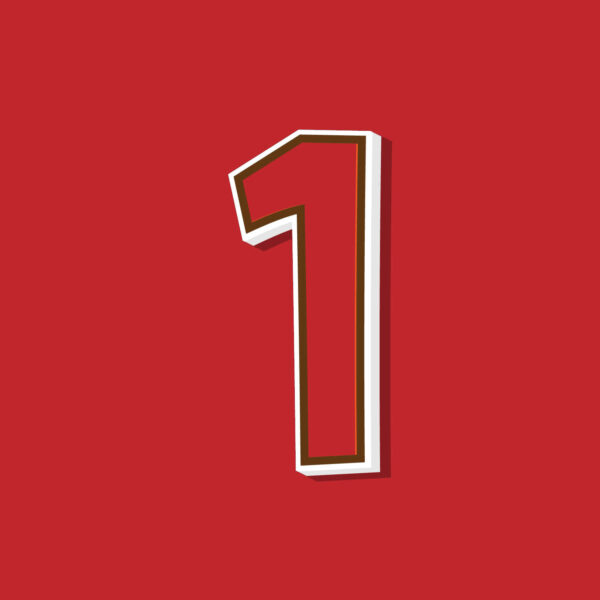 Number One Vintage Style