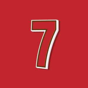 Number Seven Vintage Style