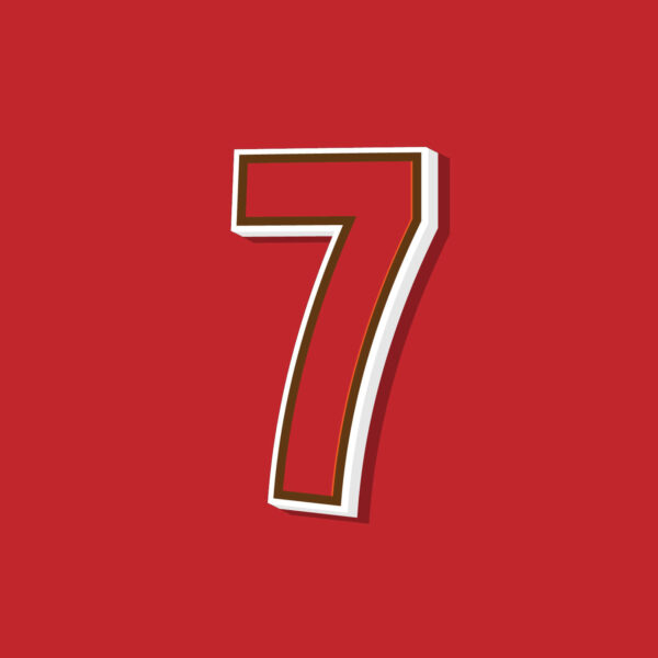 Number Seven Vintage Style