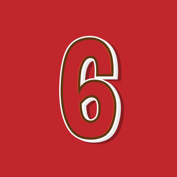 Number Six Vintage Style