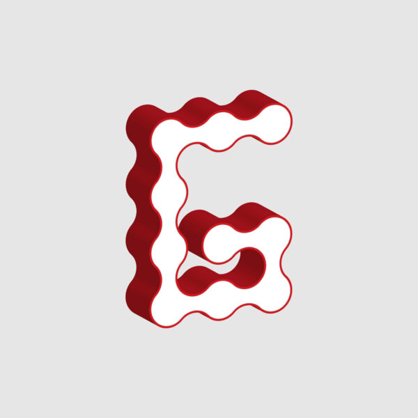 3D Letter G Curved Design