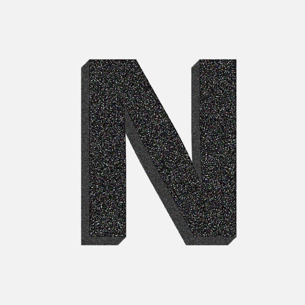 Letter N Stone Design