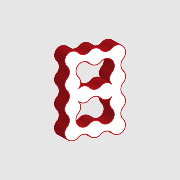 3D Number Eight Curved Design