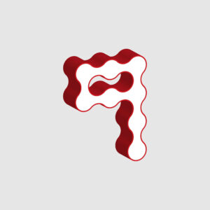 3D Number Nine Curved Design