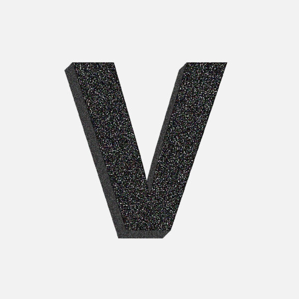 Letter V Stone Design