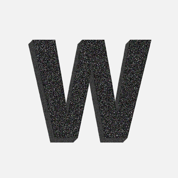 Letter W Stone Design