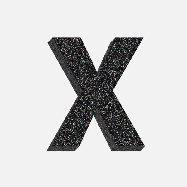 Letter X Stone Design