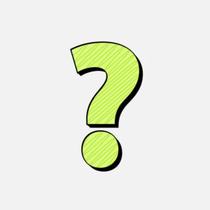 Question Symbol With Green Line Design