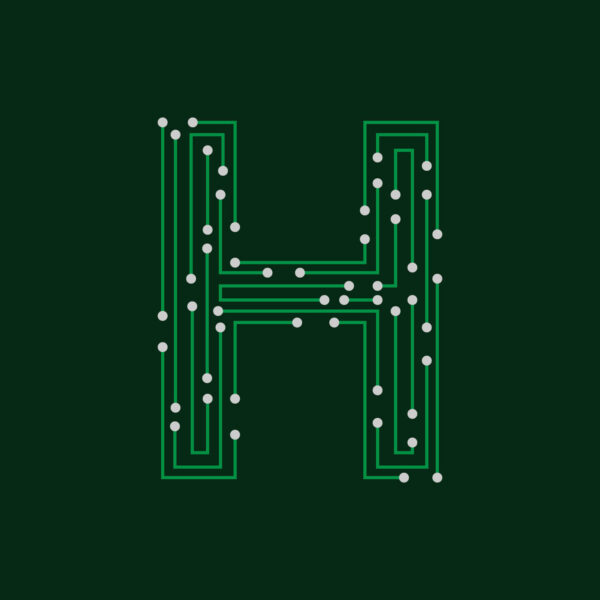 Letter H Circuit Board Design