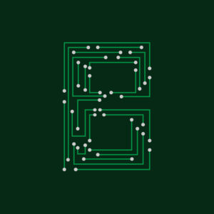 Letter B Circuit Board Design