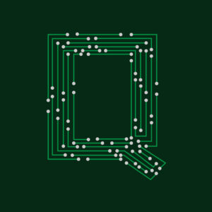 Letter Q Circuit Board Design