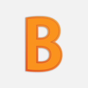 Orange Letter B Design
